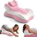 Ergonomic Reading Pillow, Memory Foam Wedge Pillow, Adjustable Neck Pillow, Middle