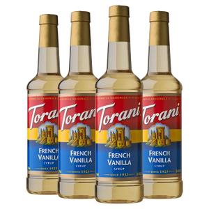 Torani Syrup, French Vanilla, 25.4 Ounces (Pack of 4) (EXP 02/24/28)