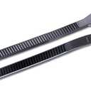 Gardner Bender 46-310UVB DoubleLock Cable Tie, 11 inch, 75 lb, Electrical Wire and Cord Management, Nylon Zip Tie, 100 Pk, UV Resistant Black