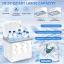 Cold Therapy Machine with Programmable Timer, Ice Machine for Knee After Surgery, Portable Ice Therapy Knee Replacement Recovery System, Ice Therapy Machine with Quiet Pump, Reduces Swelling, White