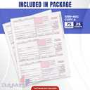 1099 NEC Copy A Forms 75 Forms (25 Sheets) Federal Income Laser Tax Forms, 2025