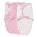 SwaddleMe by Ingenuity Original Swaddle, 100% Cotton, Improves Sleep & Calms Startle Reflex, 0-3 Months, 1.0 TOG, 3-Pack, Baby Swaddle Blanket - Lady Bug Picnic