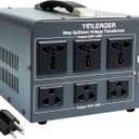 Yinleader 110V to 220V Voltage Converter Transformer 4000W Step Up/Down 110/120-220/240V with US and Universal Outlet,Resettable Circuit Breaker