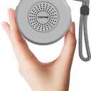 FOXFINE Portable Sound Machine, Travel White Noise Machine with 36 Soothing Sounds, Focus Light & Headphone Jack, Timer & Memory for Sleeping, Baby, Adults, Gray