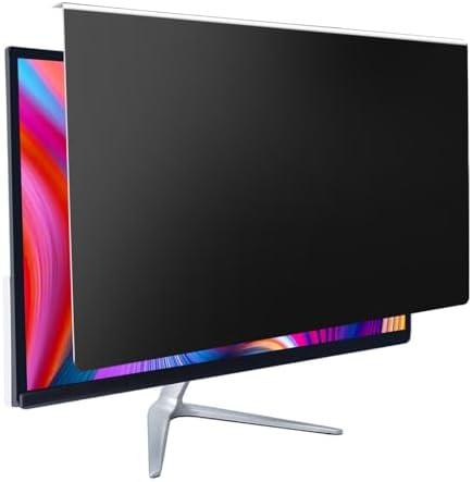 GUDTEKE Computer Privacy Screen Filter 27" Hanging Privacy Screen Protector Compatible Widescreen Computer Monitor with Aspect Ratio 16:9,Anti-Glare Privacy Screen Protector for 23.6" 23.8" Monitor