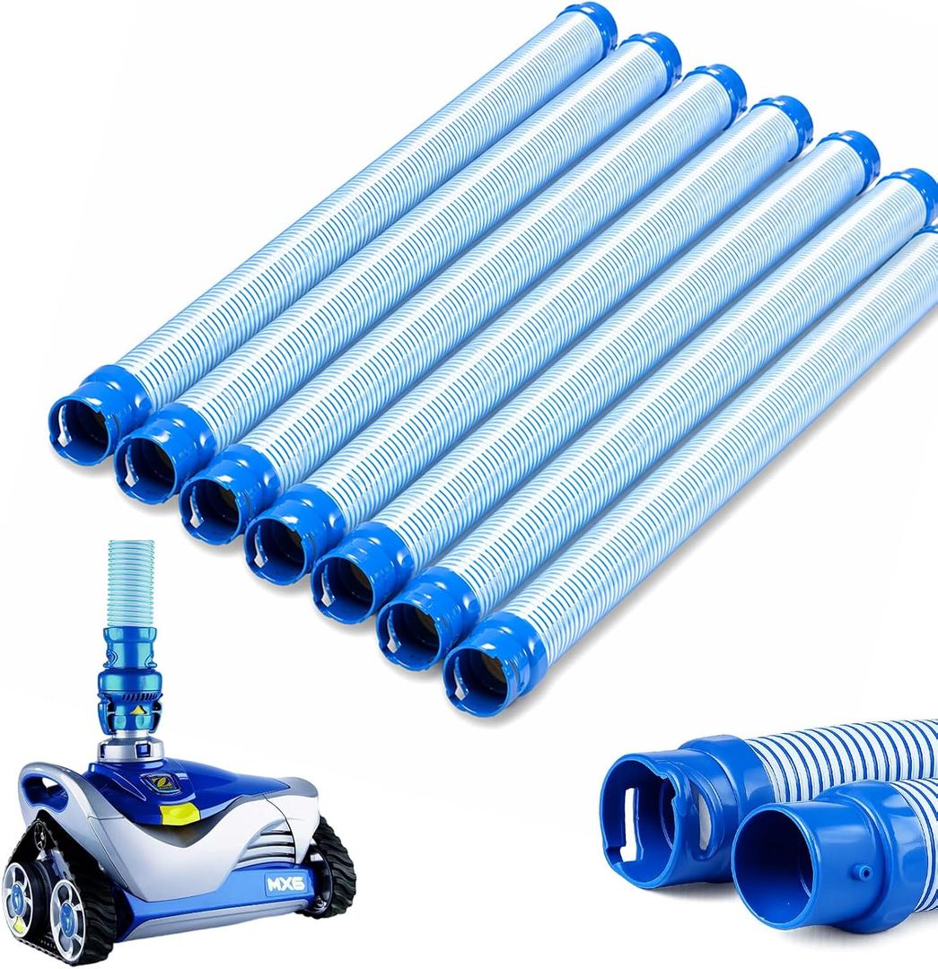 Pool Cleaner Hose Replacement for MX6 MX8 X7 T3 T5, 7 Pack Flexible Vacuum Hoses, Compatible with Automatic Pool Cleaners, Leak-Proof Swimming Pool Hose for Inground & Above Ground Pools