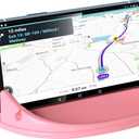 Loncaster Car Phone Holder, Car Phone Mount Silicone Car Pad Mat for Various Dashboards, Slip Free Phone Stand Compatible with iPhone, Samsung, Pink
