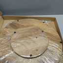 Acacia Wood 21" Lazy Susan Turntable Organizer for Table Top, Farmhouse Extra Large Round Lazy Susan for Serving Kitchen Countertop Cabinet for Charcuterie Centerpiece, Bathroom Vanity Tray Decor