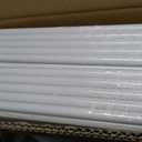 CKE 100 Pack 26" White Round Aluminum Balusters, White Aluminum Spindles with Screws& Conectors for Indoor Outdoor, 3/4" Diameter Hollow Deck Round Balusters for Wood and Composite Deck Balusters