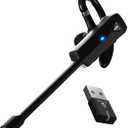 Turtle Beach Recon Air Wireless Gaming Chat Communicator for PS5, PS4, iOS, Android, Windows 10 & 11 PCs, & Bluetooth Mobile Devices with Noise - Cancelling Mic  Black