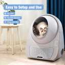 CATLINK Self Cleaning Cat Litter Box, Automatic Cat Litter Box, Double Odor Removal, Cat Litter Box for Cats from 3.5 pounds to 22 pounds (Young Version)