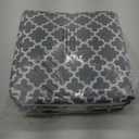 Temary 131313 Foldable Storage Cube Baskets Fabric Cube Storage Basket for Organizing Cloth Storage Bins with Leather Handles for Gifts Empty, Closet (Grey Lattice)