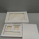 GOTIDEAL Stretched Canvas Multi Pack 4x4 5x7 8x10 9x12 11x14 Set of 10 Primed White - 100% Cotton Artist Canvas Boards for Painting Acrylic Pouring Oil Paint Dry & Wet Art Media White Multi Size-10 Pcs