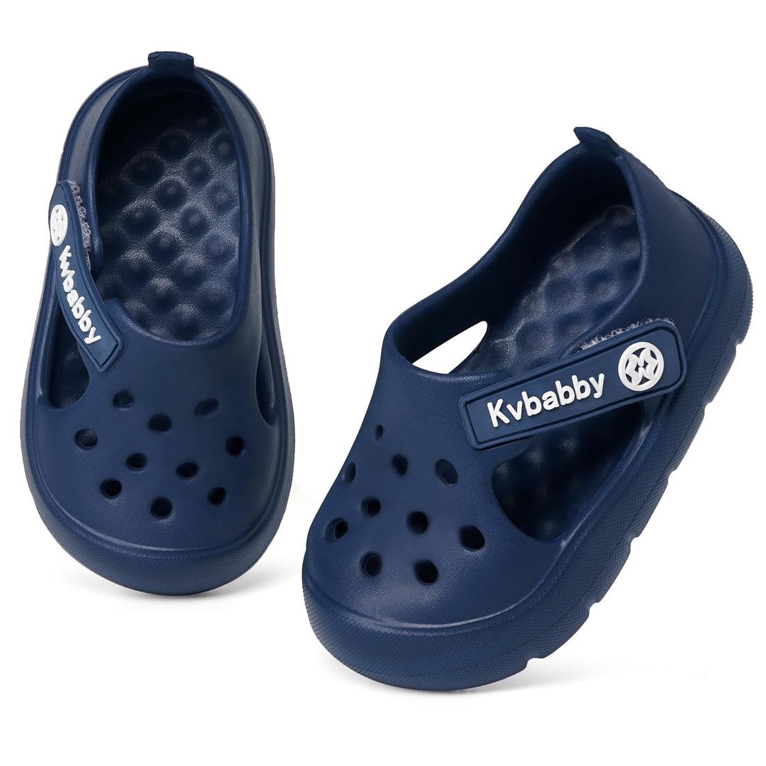 Baby Boys Girls Water Shoes Toddler Kids Swim Pool Slip On Shoes Infant Breathable Beach Sandals for Walking Running(29,US 13-13.5 Little Kid) Deep Blue