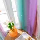 XiDi Curtains for Girls Bedroom Kids Room 2 Panels Colorful Rainbow Design Unicorn Wall Decor Blackout Pink Curtains Cute Mermaid Princess Room 34 Wide 63 Inches Long Grommet Drapes Pink Purple Green
