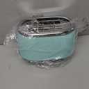 Mueller Retro Toaster 2 Slice with 7 Browning Levels and 3 Functions: Reheat, Defrost & Cancel, Stainless Steel Features, Removable Crumb Tray, Under Base Cord Storage, Turquoise (2 Slice, Turquoise)
