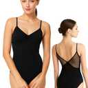 WYHDY Leotards for Women Camisole Gymnastics Leotard Drawstring, Full Front Lining(SM23936-06-L)