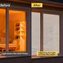 No Tools No Drill 1" Cordless Mini Blinds, Horizontal Light Filtering Blind, Vinyl Blinds for Indoor Windows 38.5" W x 48" H, White.