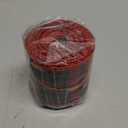 Christmas Wired Edge Plaid Ribbon 2.5 Inches Black and White Buffalo Wrapping Ribbon Gingham Ribbon for Christmas Tree Wreath Gift Wrapping, Crafts, and Decorations(Red with Green and Gold Line Plaid)