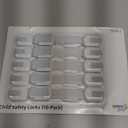 Child Safety Strap Locks (10 Pack) Baby Locks for Cabinets and Drawers, Toilet, Fridge & More. 3M Adhesive Pads. Easy Installation, No Drilling Required, White/Gray