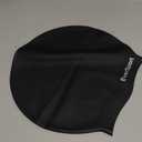 EverSport Large Swim Cap for Braids and Dreadlocks, Waterproof Silicone Swimming Cap for Women Men Keep Hair Dry (Black)