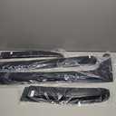 KPY Window Visor Compatible with Toyota FJ Cruiser 2007-2014, Rain Guard Side Window Vent Deflectors Tape-On Style, 2007 2008 2009 2010 2011 2012 2013 2014, Black