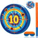 Sotiff Dart Piata Large Dart Theme Battle Piata Set Bullseye Piata with Stick Blindfold Confetti Dart Gun Shooting Target Piata for Boy Girl Birthday Party Game Favors 14X14 Inch