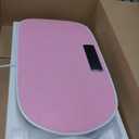 MERACH Vibration Plate Exercise Machine, Curved Vibration Plate for Lymphatic Drainage Weight Loss, Vibrating Plate with Real-Time Calorie Tracking on LED Display, Workout Equipment for Home Women Men (Pink)