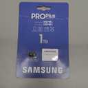 Samsung PRO Plus microSD Memory Card + Adapter, 1TB MicroSDXC, Up to 180 MB/s, Full HD & 4K UHD, UHS-I, C10, U3, V30, A2 for Android Phones, Tablets, GoPRO, DJI Drone, MB-MD1T0SA/AM, 2024