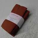 PurpleEssences Rust Set of 12 Hemstitch Cloth Dinner Napkins 100% Cotton - Soft Durable Washable - Ideal for Wedding Christmas Holiday Winter - Perfect Everyday Use Table Linen 18x18 - Rust