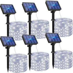 6 Pack 480 LED Solar lights
