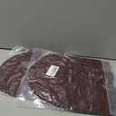 2 x PAGE ONE Mens Winter Slouchy Beanie Warm Fleece Lined Skull Cap Baggy Cable Knit Hat (Wine Red)