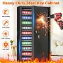 274 Key Lock Box Wall‑Mounted, Key Cabinet Wall Mount with Drop Slot