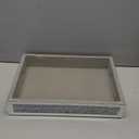  Wocred Mirror Perfume Tray fits Dresser Bedroom, Crushed Diamond Bathroom Tray with Handles Vanity Tray, Decorative Serving Tray for Coffee Table Decor(14”x 10”x 2.5”)