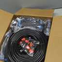 MIXC Greenhouse Micro Drip Irrigation Kit Automatic Irrigation System Patio Misting Plant Watering System with 1/4 inch 1/2 inch Irrigation Tubing Hose Adjustable Nozzle Emitters Barbed Fittings