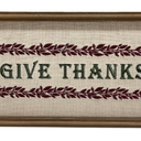 HH 7.9 in wood wall sign give thanks