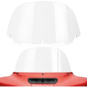 Amazicha 10" Clear Windshield Round Windscreen Wind Splitter Wind Deflector Compatible with Harley Davidson Touring Electra Glide Ultra Classic Street Glide Ultra limited Tri Glide 2014-2024