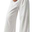 RoseSeek Women's Wide Leg Sweatpants Elastic Waist Low Rise Athletic Trousers Pants, L