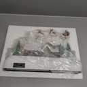 Christmas Village, Colorful Animated Scenes with Santa Reindeer Sleigh Musical Christmas Village Houses Collectible Building for Xmas Indoor Decorations