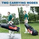 Golf Travel Bags for Airlines with Hard Case Top & Wheels, Hard Shell Top Protect Golf Club, Made of 1680D Heavy Duty Oxford, Internal Strap for Fixing, Lightweight and Easy to Maneuver