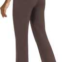 Womens Yoga Pants with Pockets Business Casual Dress Trouser | High Waist Tummy Control, Flare Butter Soft Stretch Comfort Slacks, Workout Running Daily