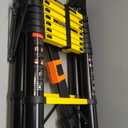 SINMEIRUN 16.5 FT Telescoping A Frame Ladder, 8 Step, ANSI Certified, Type IA Heavy Duty, 330lbs Max Capacity, Aluminum Extension Ladder for Home, Roof, RV; Yellow