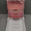 Teen Girls Gift Makeup Organizer,Skincare Organizer Jewelry Storage,Cosmetics Storage and Display Case,Make Up Holders and Organizers for Countertop,Bathroom Organizer (Triple Pink)