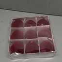 9 Pcs Red Velvet Christmas Balls, 3.15 Inch Christmas Tree Hanging Ball Decoration, Christmas Ornaments Balls for Family Party Holiday Wedding Xmas Home Decoration