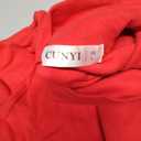 CUNYI Women's Turtleneck Shirt Long Sleeve Mock Tee Cotton Tops for Women