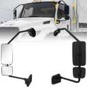 Black Door Mirror for International MV 2022+ Fixed, OEM Fit Replacement - left Side