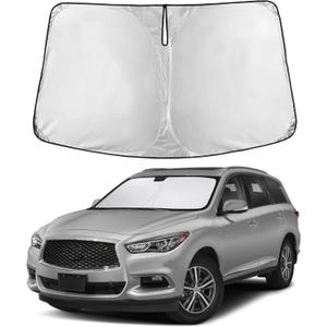 Autovir Windshield Sun Shade Fit for 2014-2019 2020 2021 Infiniti QX60 | Sunshade, Front Car Window Shades Sun Visor, Blocks UV Rays & Heat, Car Accessories