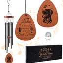 Pet Memorial Gifts for Dogs Windchimes - Luvsweets Dog Memorial Gifts for Loss of Dog Mum Owner, Sympathy Wind Chimes for Outside, Garden Patio Porch Decor, Pet Passing Away Remembrance Present