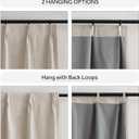 NICETOWN 100% Blackout Oatmeal Curtains 108 inches Long 2 Panels, Pinch Pleated Linen Blend Curtains with Hooks Thermal Sound Reducing Window Treatments for Bedroom/Living Room, W34 x L108