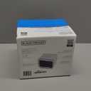 BLACK+DECKER Desktop Air Cooler, Personal Portable Fan with 3-Speeds, Evaporative Air Cooler with 0.5L Water Tank, Air Cooler Fan for Desk, Home, Office, Bedroom, and more, BDMC10, White/Gray